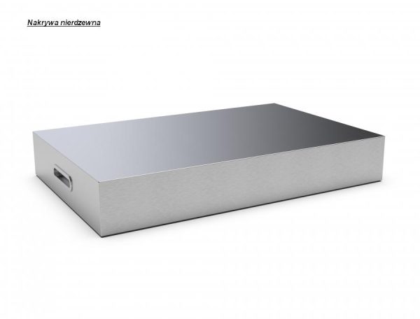 nakrywa nierdzewna 600x456 - Grill gazowy INOX 20 ze stali nierdzewnej z płytą kuchenną ze stali nierdzewnej