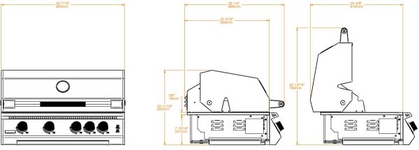 tech fusion 400 rs 600x215 - Gril Gazowy FUSION 400 ze stali nierdzewnej