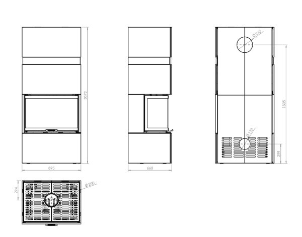 BOX TRI80x35x53 600x471 - HITZE TRINITY 12kW z obudową Trinity BOX Szary  80x35x53.G