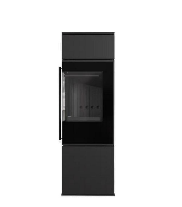 REN S L BLACK 3 2 600x679 - Piec stalowy REN/S prawy Ø 150 7 kW czarne wyłożenie