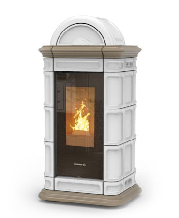 Thermorossi colors lienz bianco tortora - Piecyk na pellet Thermorossi Lienz Air