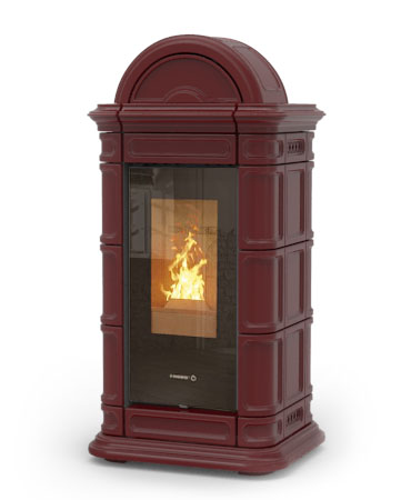 Thermorossi colors lienz bordeaux - Piecyk na pellet Thermorossi Lienz Air
