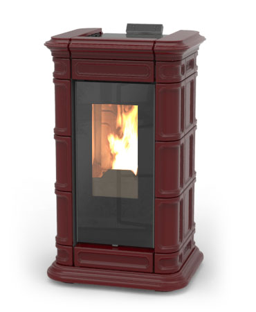 Thermorossi colors saint moritz bordeaux - Piecyk na pellet Thermorossi Saint Moritz AIR