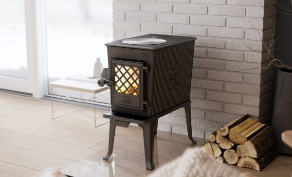 F 602 eco int 600x364 - Piecyk żeliwny na drewno  Jøtul F 602 ECO