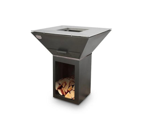 Gril Colorado antracyt 600x546 - Grill - Palenisko ogrodowe Colorado Antracyt w zestawie z pokrywą i rusztem