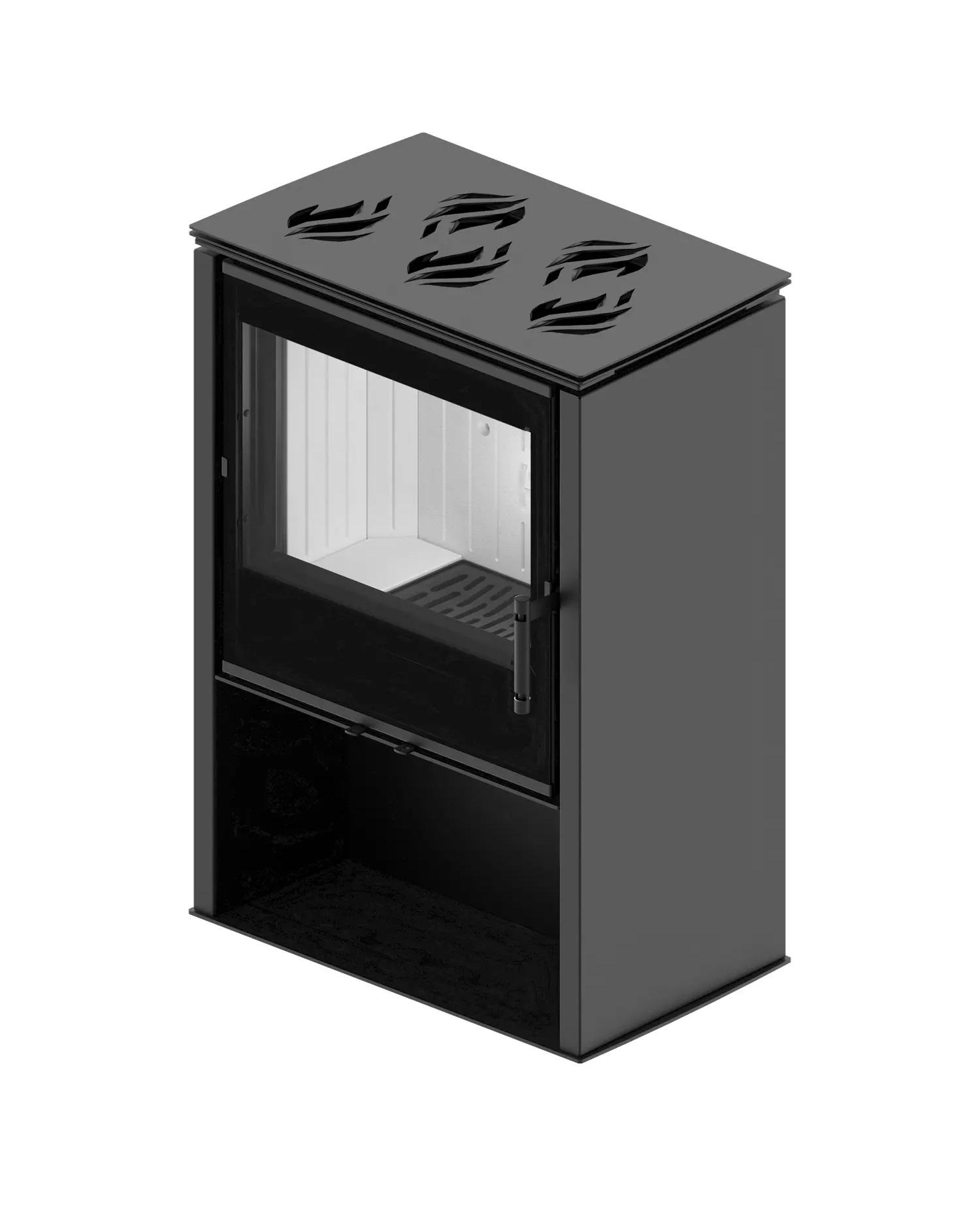 Kominek HITZE LUPO M z plyta grzewcza 2 600x745 - Piecyk wolnostojący HITZE LUPO M-CP z płytą grzewczą