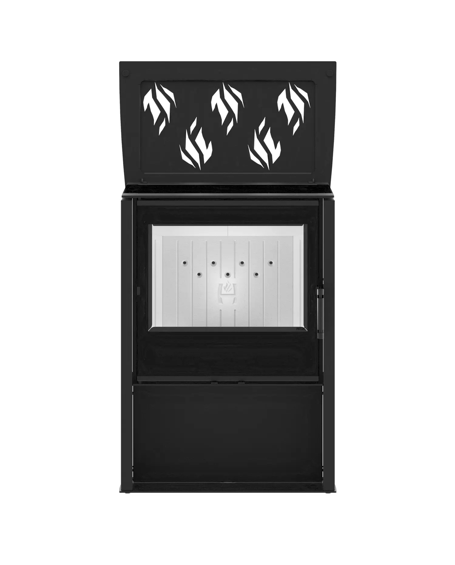 Kominek HITZE LUPO M z plyta grzewcza 4 600x745 - Piecyk wolnostojący HITZE LUPO M-CP z płytą grzewczą