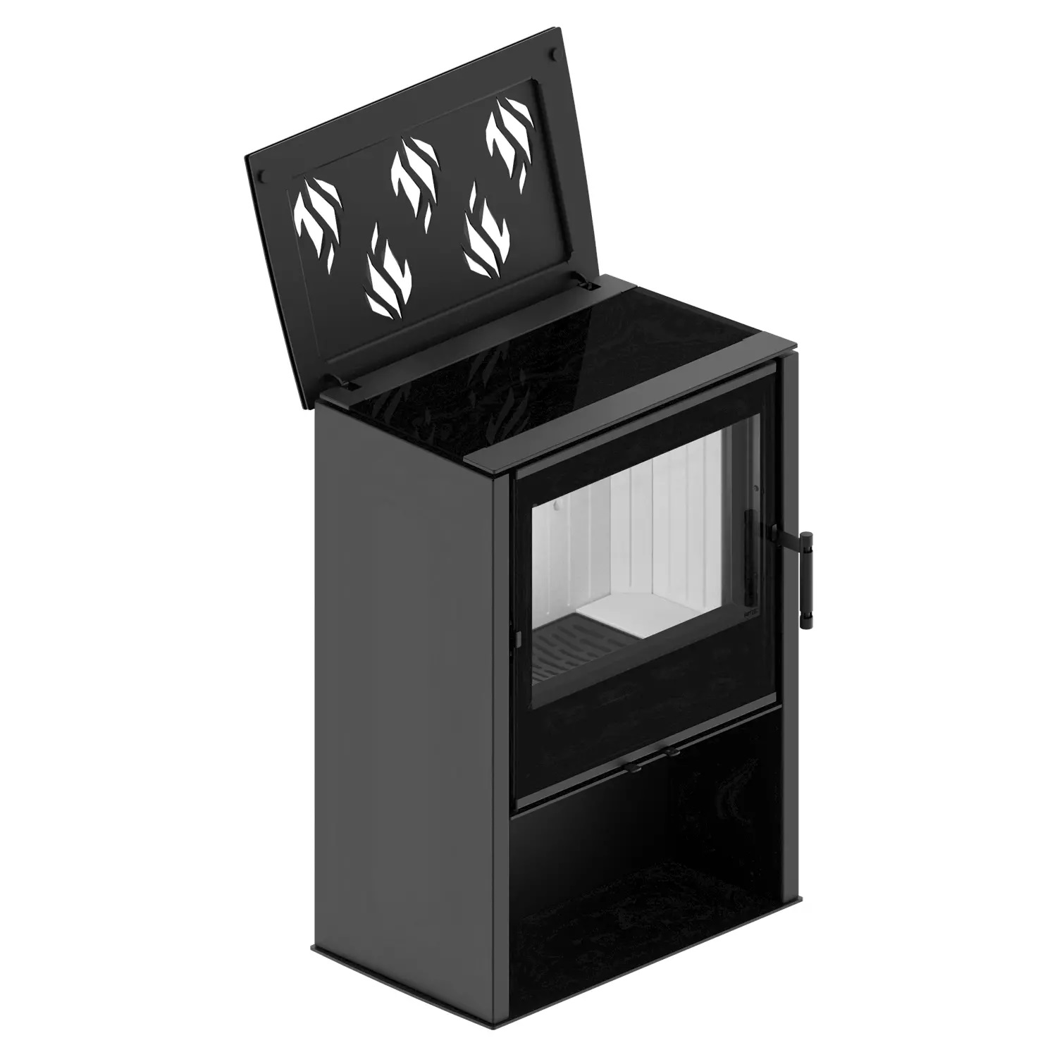 Kominek HITZE LUPO M z plyta grzewcza 7 600x600 - Piecyk wolnostojący HITZE LUPO M-CP z płytą grzewczą