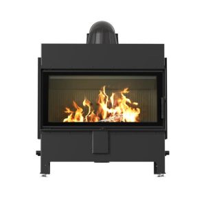 Lucy 16 new black 1 300x300 - Kominek powietrzny stalowy KRATKI LUCY 16 kW Ø 200 Czarne wyłożenie