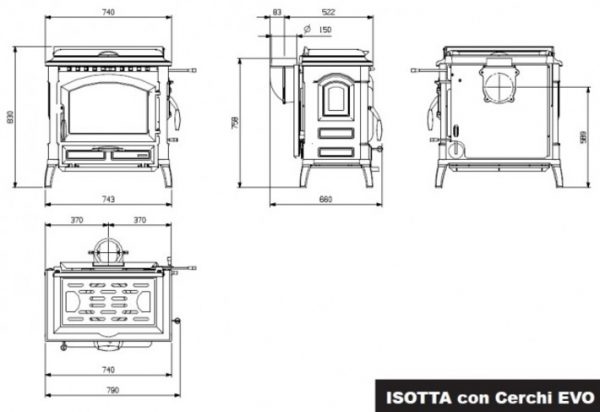 b shop5 58 600x412 - Piecyk kominkowy LaNordica Extraflame Isotta Con Cerchi