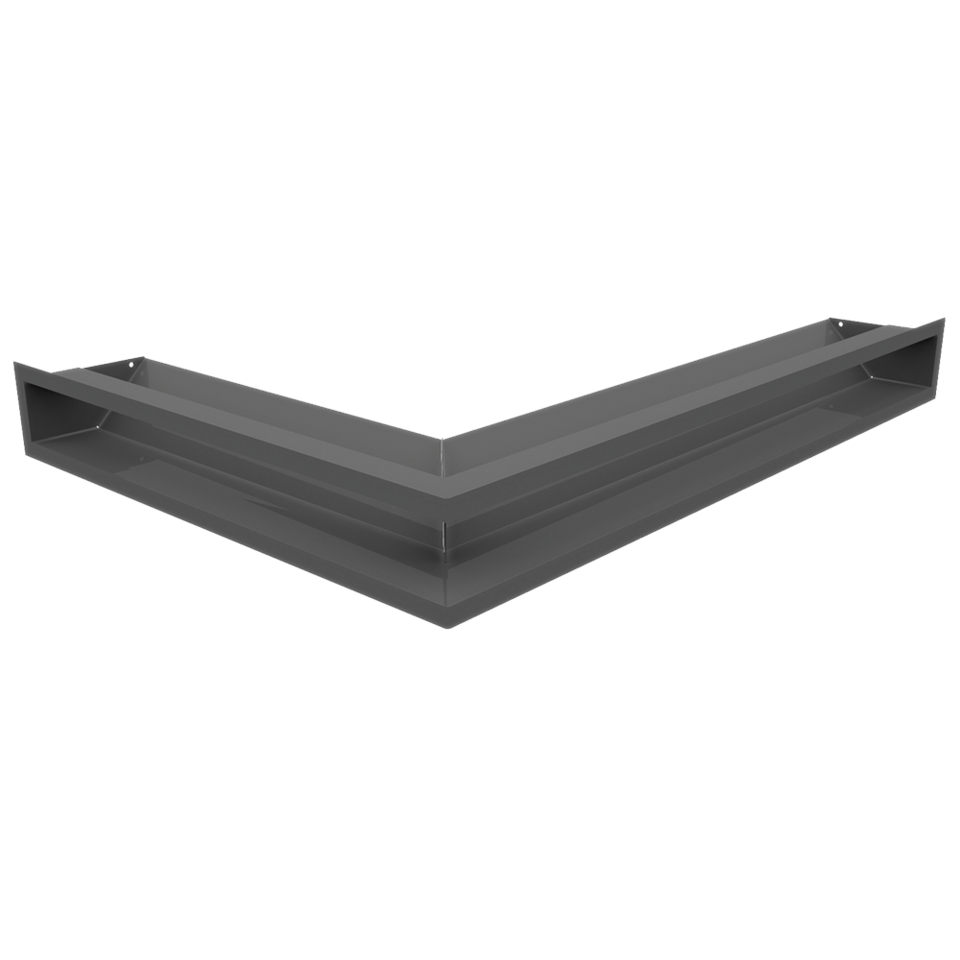 Zestaw kominek powietrzny stalowy KRATKI LUCY Prawy BLACK 14 kW Ø 200 z akcesoriami www kratka luft np 90 45s g 1 960 960 1 0 0 - Zestaw kominek powietrzny stalowy KRATKI LUCY Prawy BLACK 14 kW Ø 200 z akcesoriami