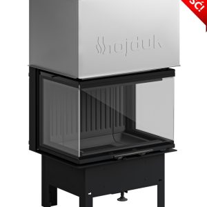 SM 3LXTH BL n 300x300 - Hajduk Smart 3XTH fireplace insert Black Szamot