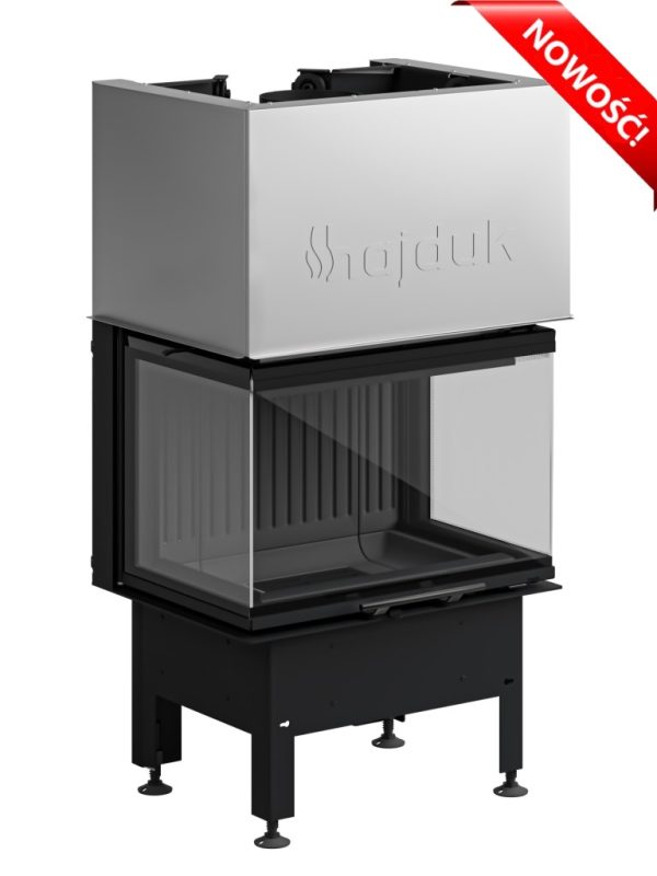 SM 3LXTH BL n 600x800 - Hajduk Smart 3XTH fireplace insert Black Szamot