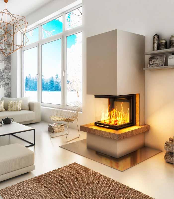 Kominek Royal - Fireplace complete Pure Extra 3PLh