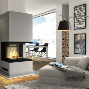 Kominek seryjny Pure 300x300 - Fireplace complete Pure Smart  3PLh