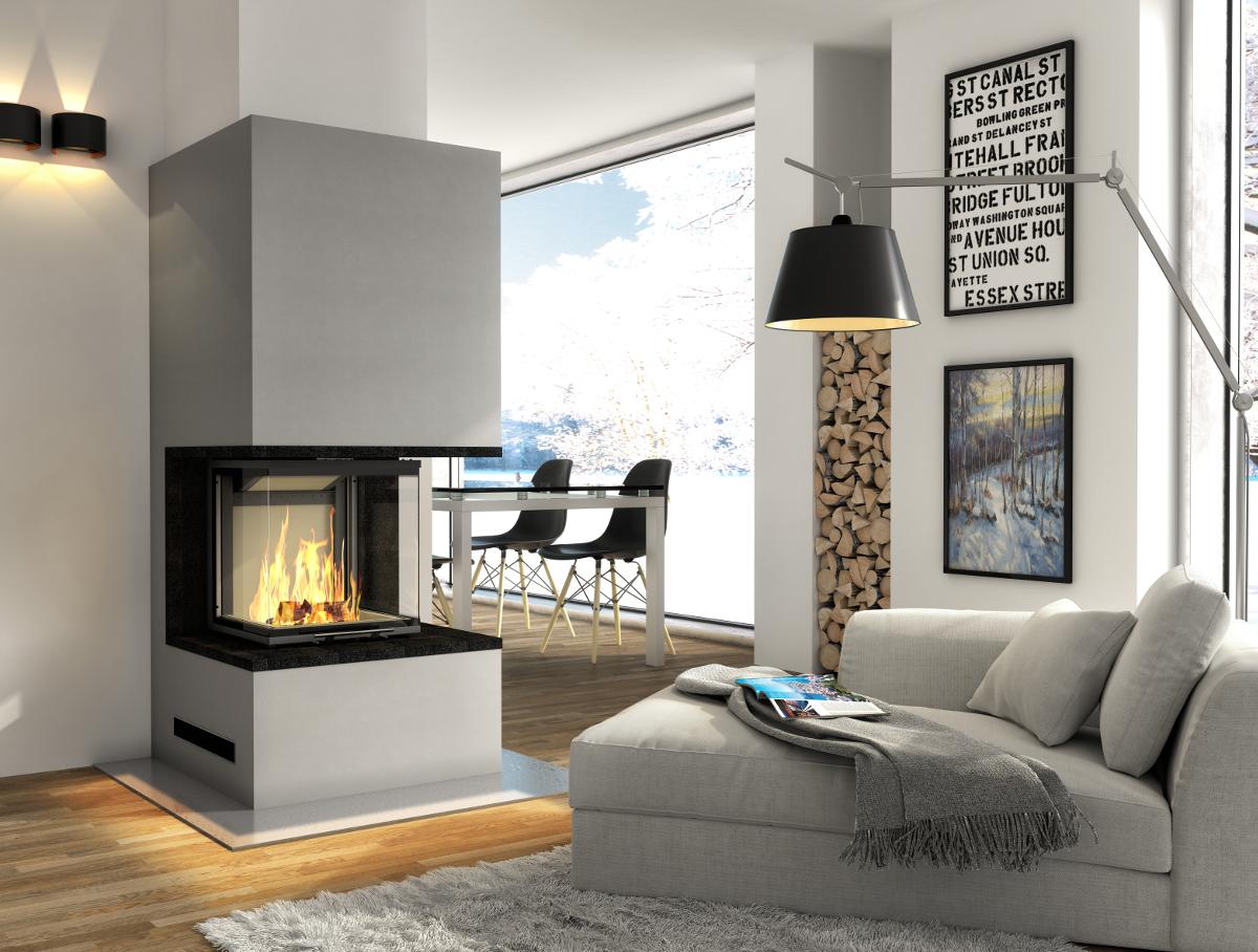 Kominek seryjny Pure - Fireplace complete Royal Smart  3PLh