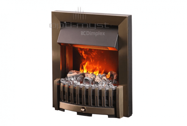 Danville mosiadz 600x407 - Electric fireplace 3D Opti-Myst Danville brass