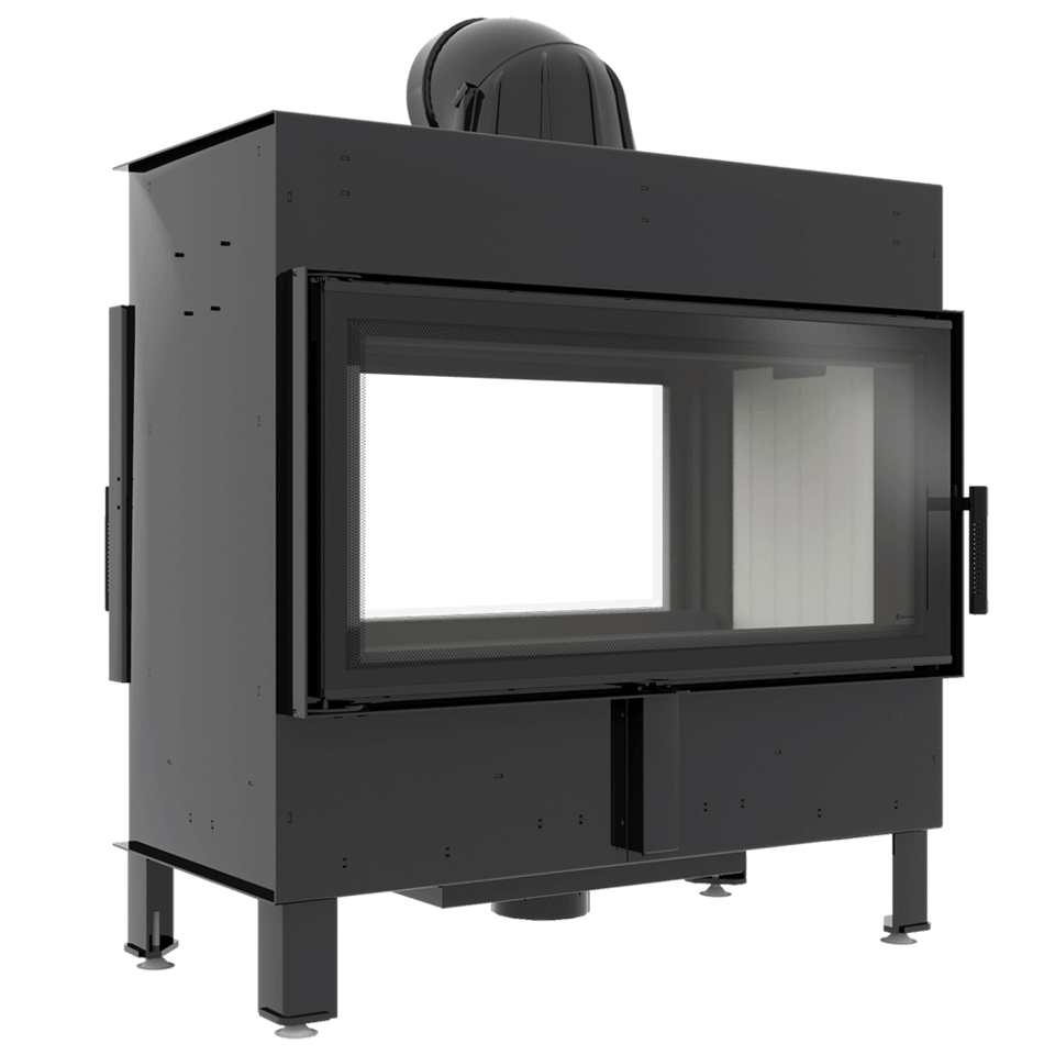 Zestaw kominek powietrzny stalowy KRATKI LUCY Prawy BLACK 14 kW Ø 200 z akcesoriami www kominek powietrzny lucy 16 t 2 960 960 1 0 0 - Zestaw kominek powietrzny stalowy KRATKI LUCY Prawy BLACK 14 kW Ø 200 z akcesoriami