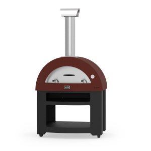allegro base red wood alfa forni domestic ovens 300x300 - Piec do pizzy Alfa Forni Allegro czerwony z podstawą