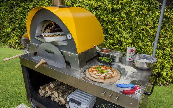 ciao oven and multifuncional pizza base 1200x750 600x375 - Piec do pizzy Alfa Forni CIAO szary z podstawą