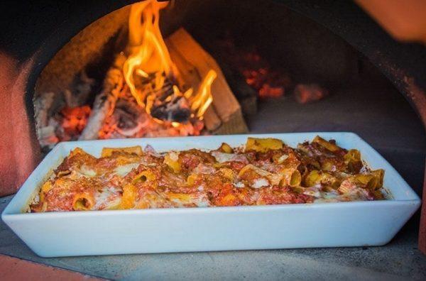 pizza forni 6 600x396 - Piec Hybrydowy do pizzy Alfa Forni MODERNO 5 na gaz i drewno czerwony antyczny