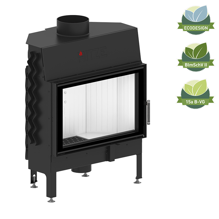 Kominek powietrzny Simple Box Lewy 8 kW Ø 200 Bianco HITZE ALBERO AL14SH kominek fireplace DECOR 2 - Kominek powietrzny Simple Box Lewy 8 kW Ø 200 Bianco