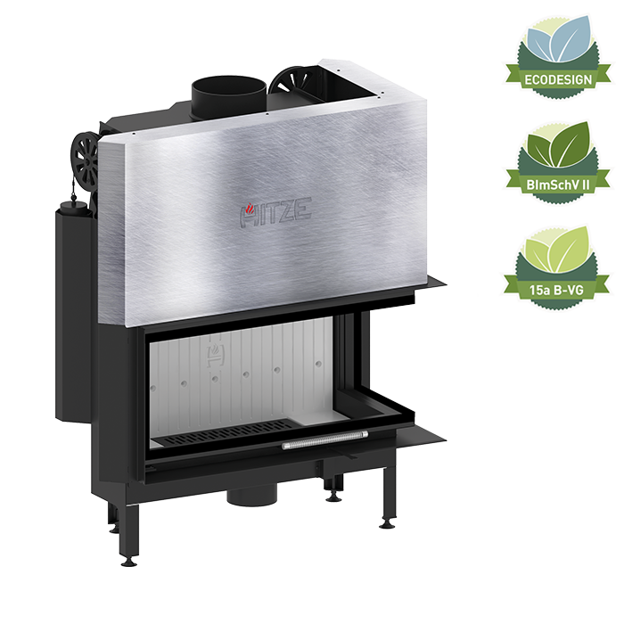 Kominek powietrzny stalowy FLOKI M 10 KW Ø 200 HITZE ALBERO AL19RGH kominek fireplace DECOR 2 - Kominek powietrzny stalowy FLOKI M 10 KW Ø 200