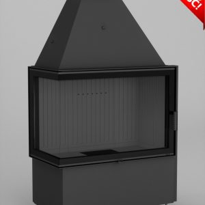 Volcano 2LAT czarna ceramika 300x300 - Hajduk Volcano fireplace insert, 2 LAT, black ceramics