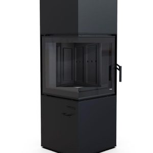 Defro quadroom czarny ceramiton 300x300 - Freestanding stove Defro Home Quadroom Black Ceramiton