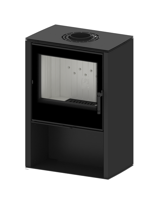 Jak wygląda montaż kominka trójstronnego? Lupo M Kominek wolnostojący LUPO MEDIUM Pelny 10002 - Jak wygląda montaż kominka trójstronnego?