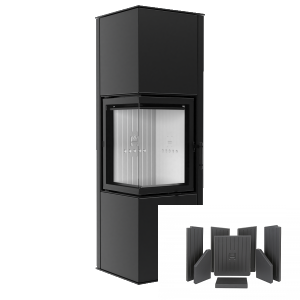 czarne wylozenie siga 300x300 - Freestanding stove HITZE SIGA Black lining