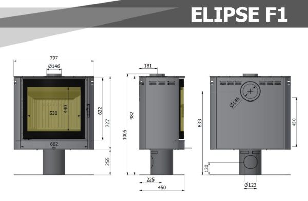 Elipse f1 wymiary 600x392 - Piecyk wolnostojący Hajduk ELIPSE F1