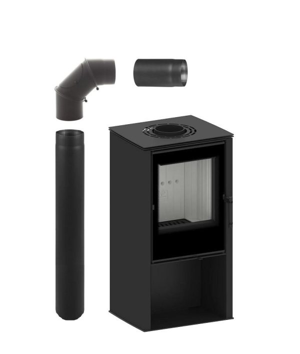 Lupo s zzestaw 1 600x707 - Freestanding stove HITZE LUPO S in a set with connection pipes