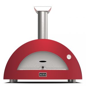 moderno 3 pizzerossolegnafrontale112 300x300 - Piec do pizzy Alfa Forni MODERNO 3 na drewno czerwony antyczny