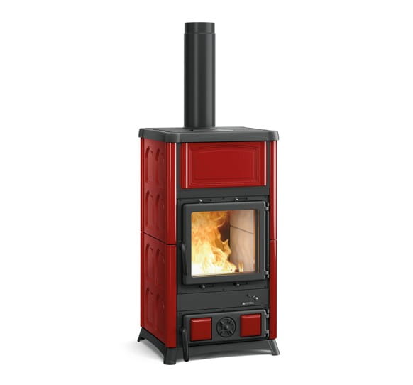 Piec kominkowy La Nordica LIU' 5.0 Piec kominkowy na drewno La Nordica CONCITA bordo - Piec kominkowy La Nordica LIU' 5.0